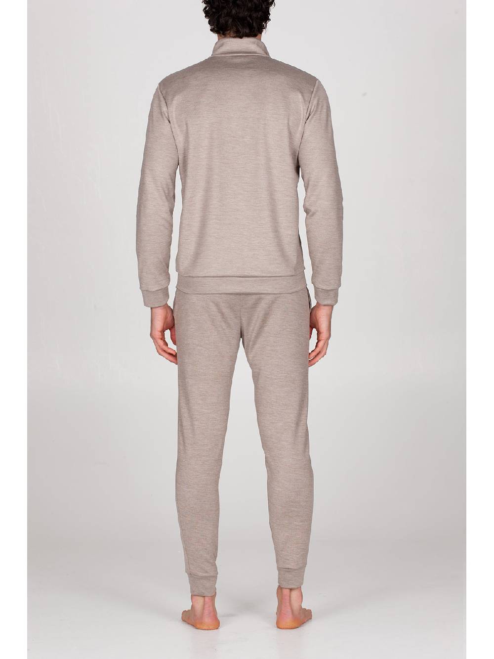 Julipet Pigiama con zip in double jersey seta e cotone Outlet