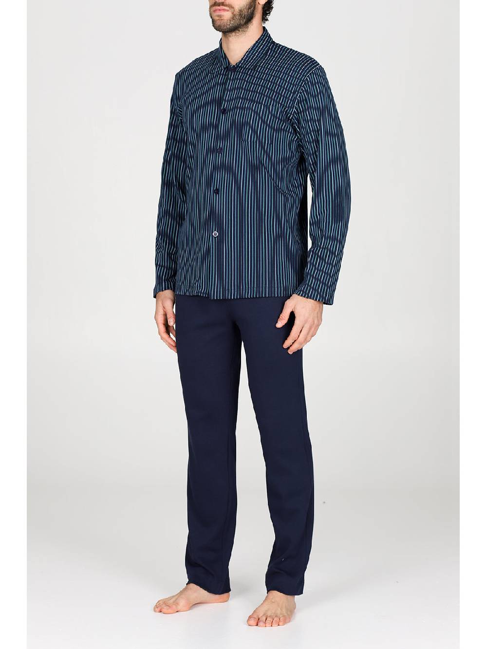 Julipet Pigiama cardigan in caldo interlock di puro cotone In Vendita
