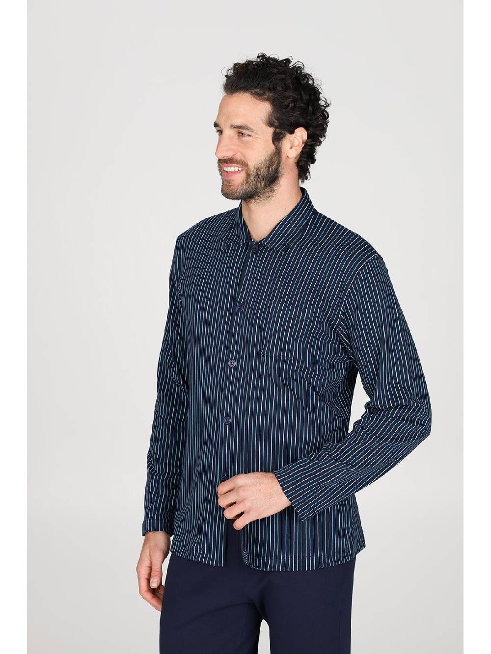 Julipet Pigiama cardigan in caldo interlock di puro cotone In Vendita