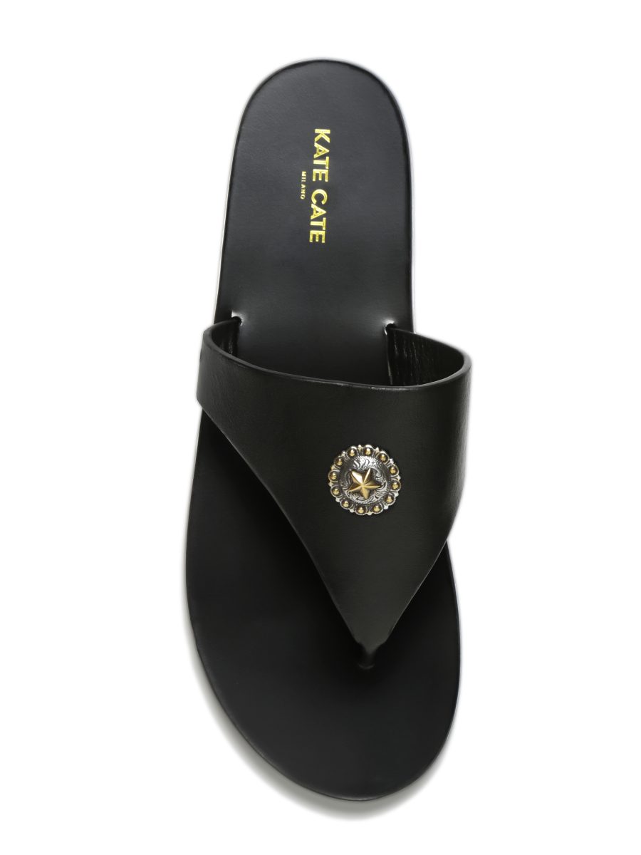 Kate Cate PHOEBE STELLA BLACK SANDALS Novità