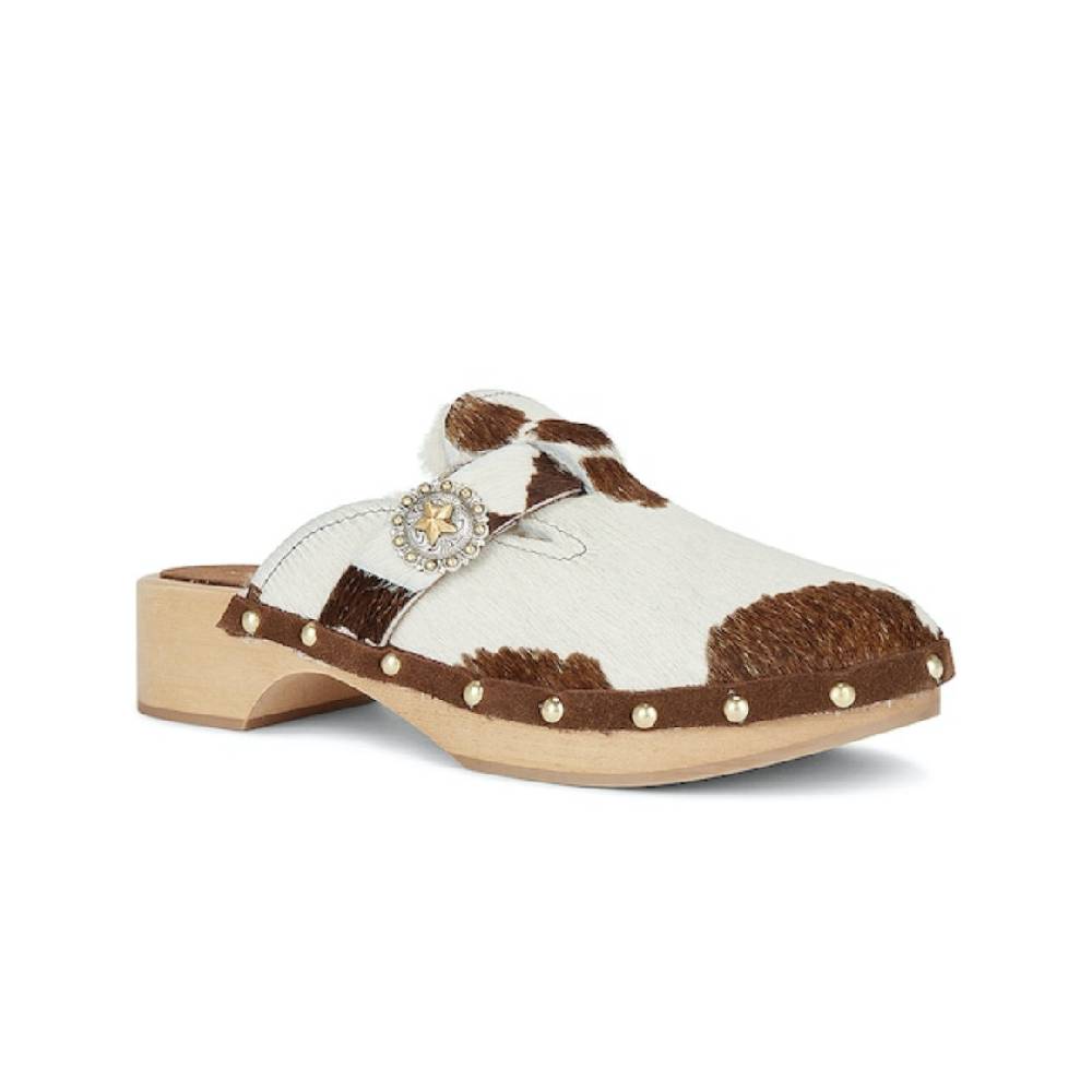 Kate Cate ALLEGRA CLOGS PONY COW In Linea