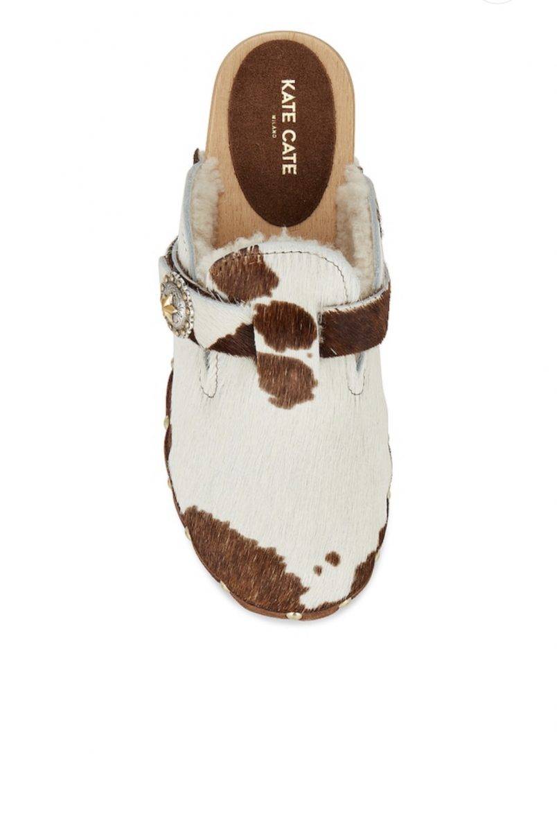 Kate Cate ALLEGRA CLOGS PONY COW In Linea