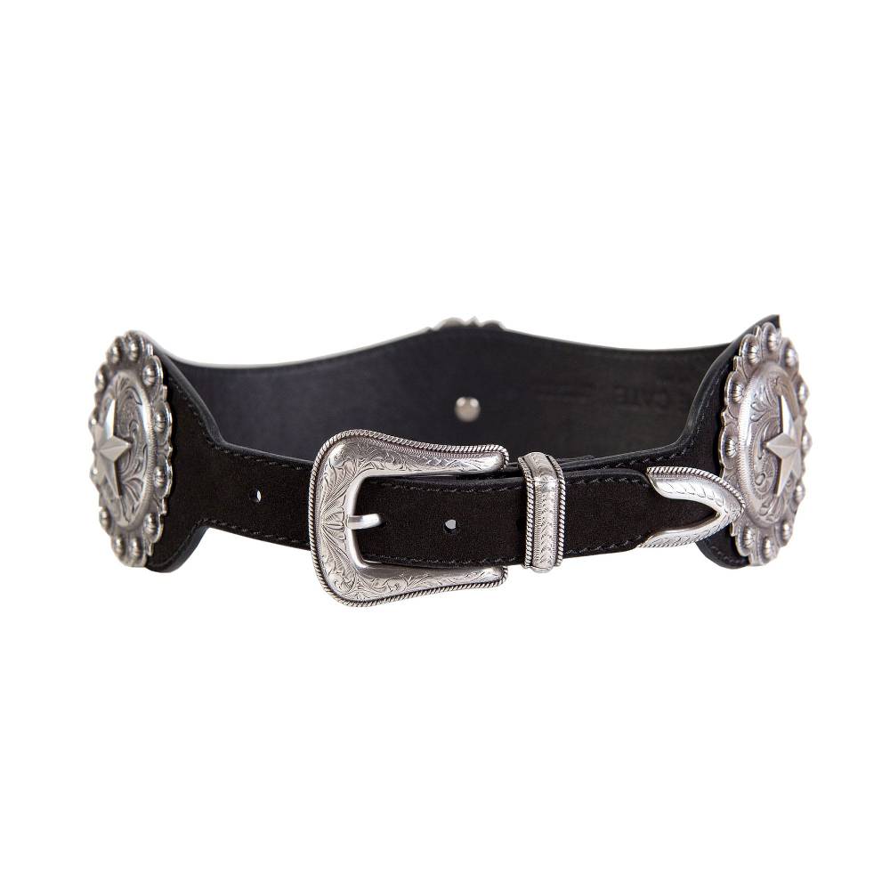 Kate Cate REGINA BELT BLACK SHINY NAPPA CALFSKIN Affare Del Giorno