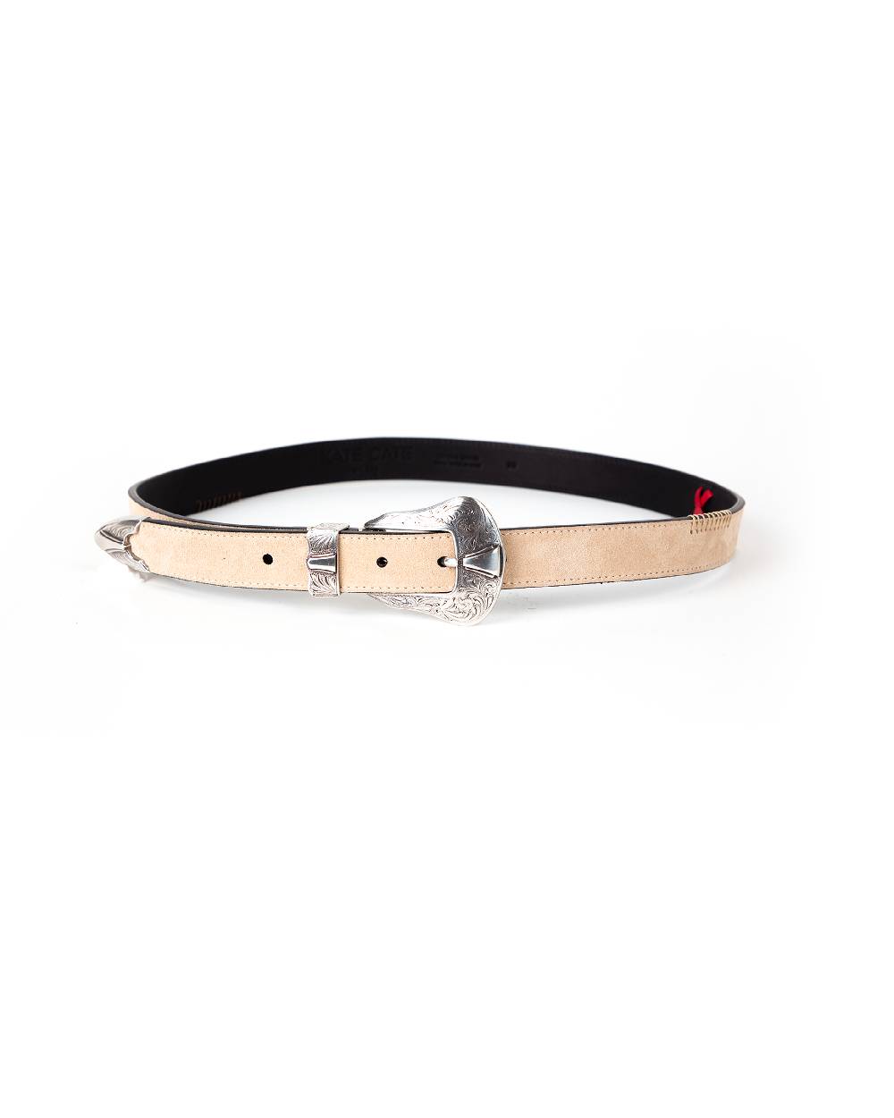 Kate Cate DUTTON BELT IN SAND COLOURED SUEDE Negozio