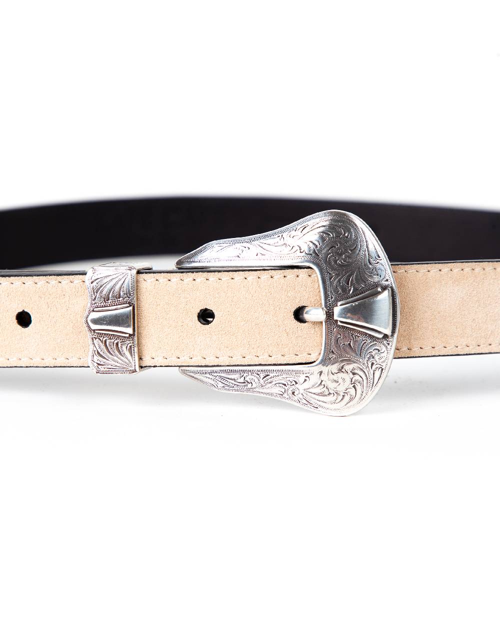 Kate Cate DUTTON BELT IN SAND COLOURED SUEDE Negozio