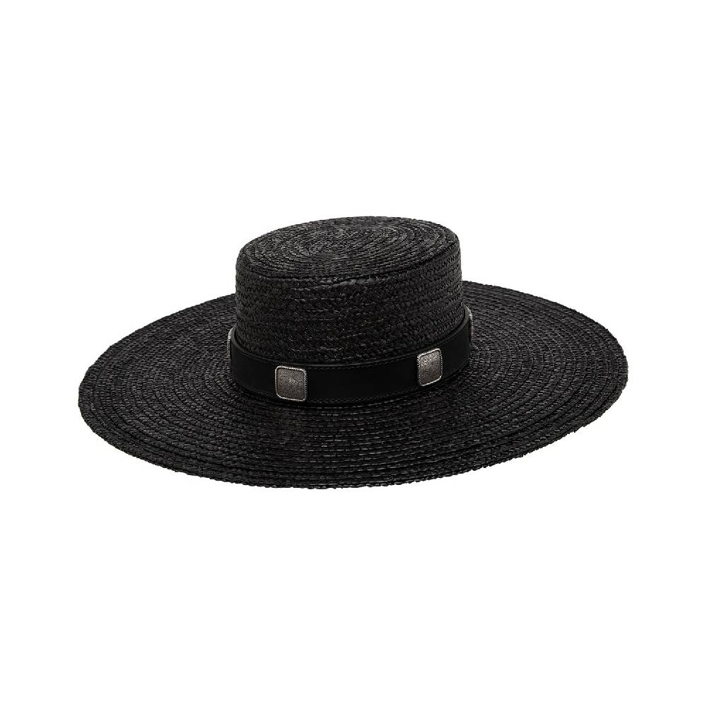 Kate Cate RANCHERAS HAT BLACK STRAW Moda