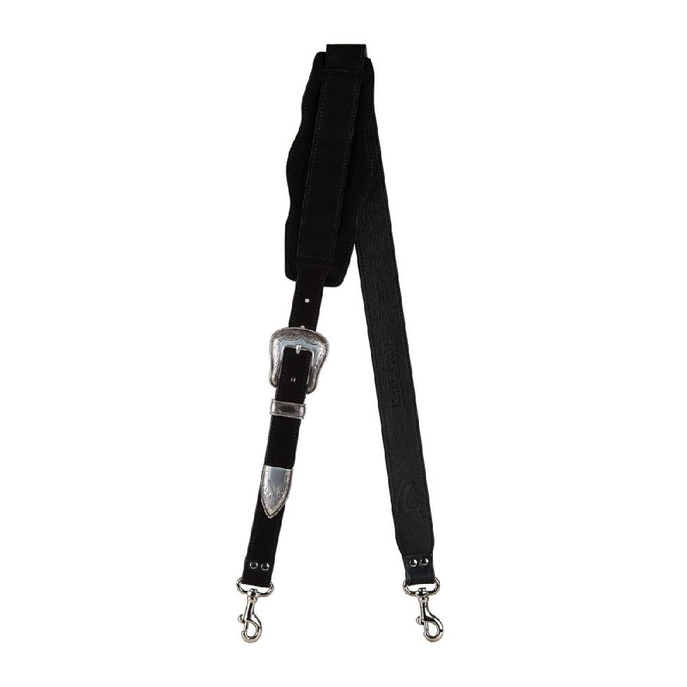 Kate Cate SWEET JANE SHOULDER STRAP BLACK SUEDE CALFSKIN Italy
