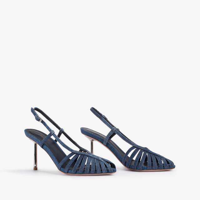 Le Silla Slingback con listini denim blu Affare Del Giorno