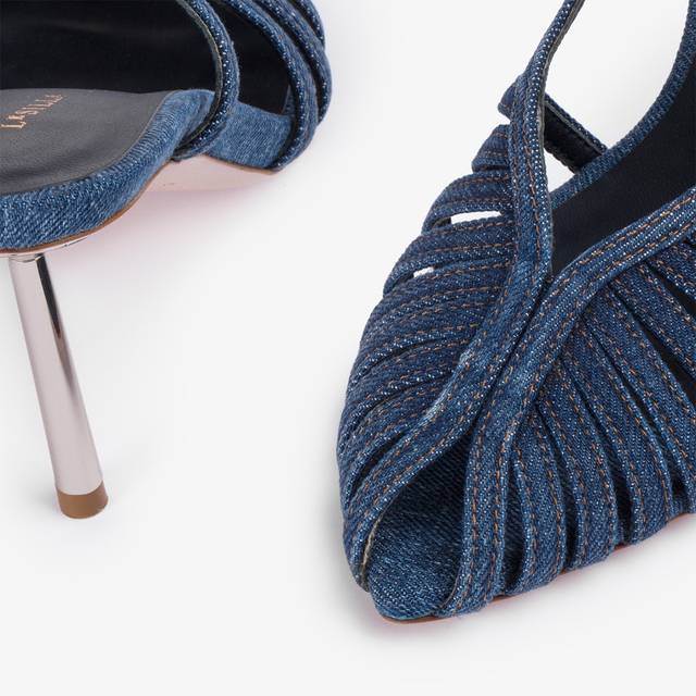 Le Silla Slingback con listini denim blu Affare Del Giorno