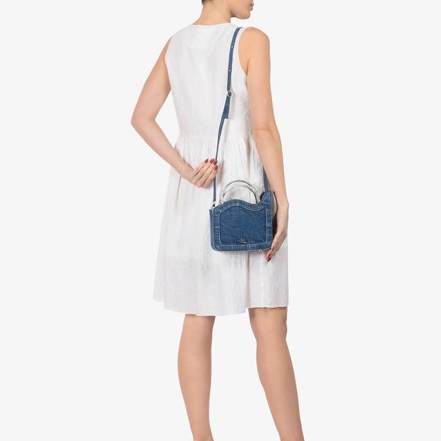 Le Silla Small bag denim blu e Cristalli Novità