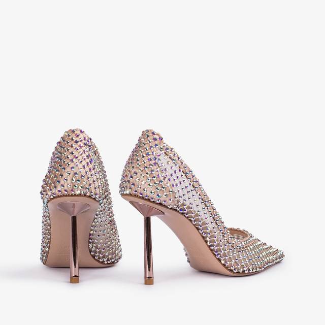 Le Silla Décolleté gioiello rete nude skin In Vendita