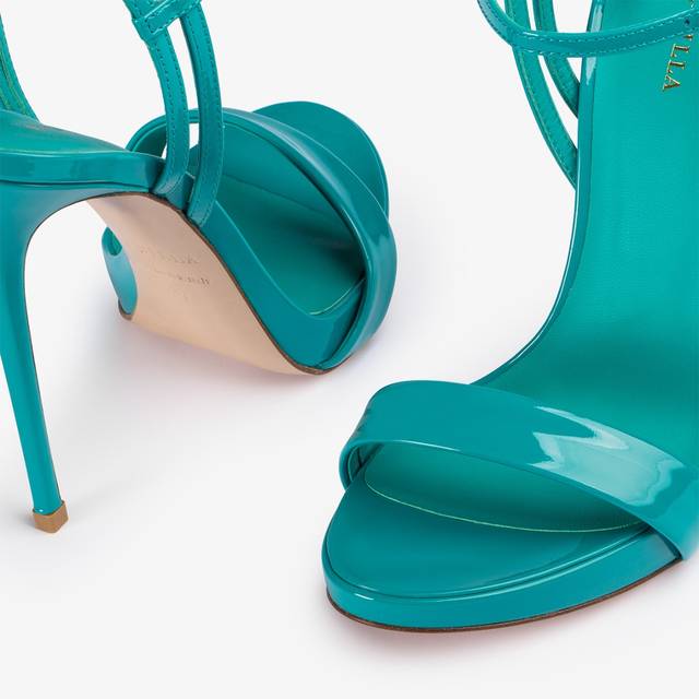 Le Silla Sandalo vernice verde liberty Prezzo Ridotto