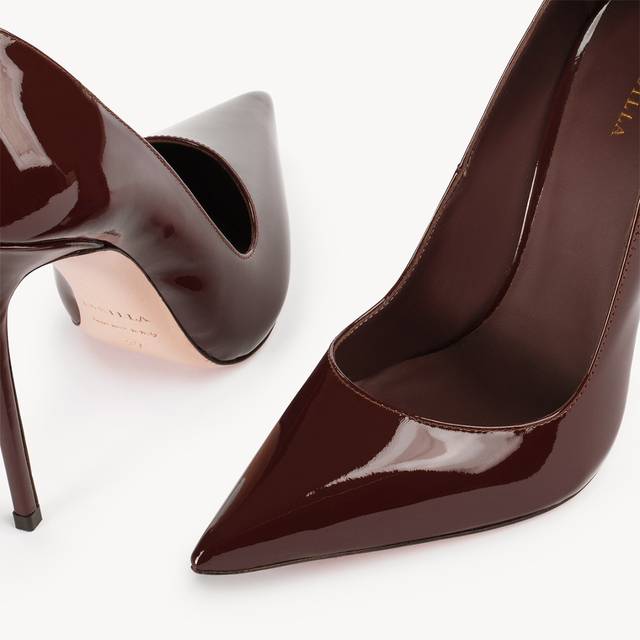Le Silla Décolleté vernice marrone fondente In Vendita