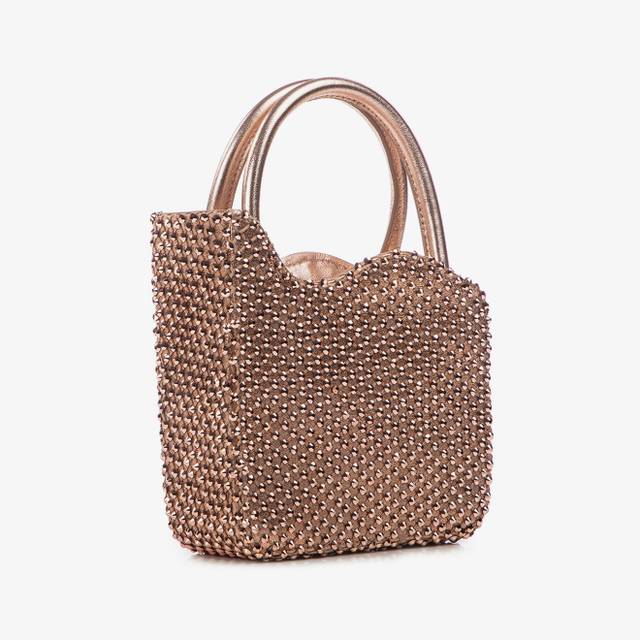 Le Silla Mini bag nappa oro rosa e Cristalli I Più Venduti