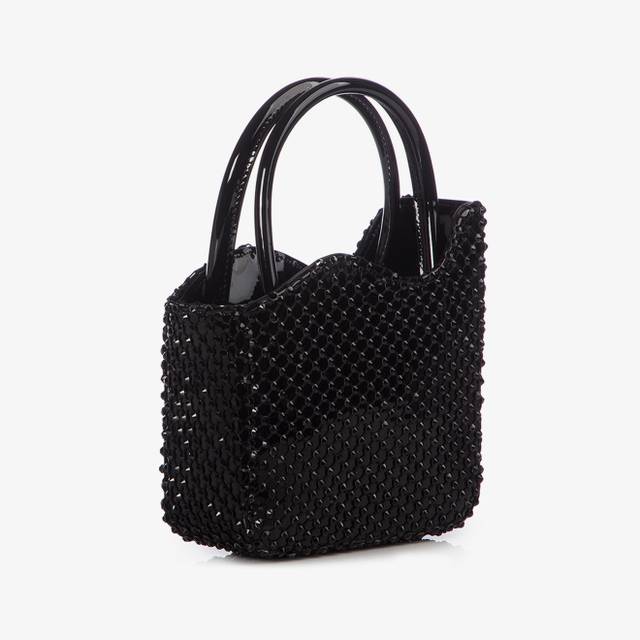 Le Silla Mini bag vernice nera jet e Cristalli Negozio