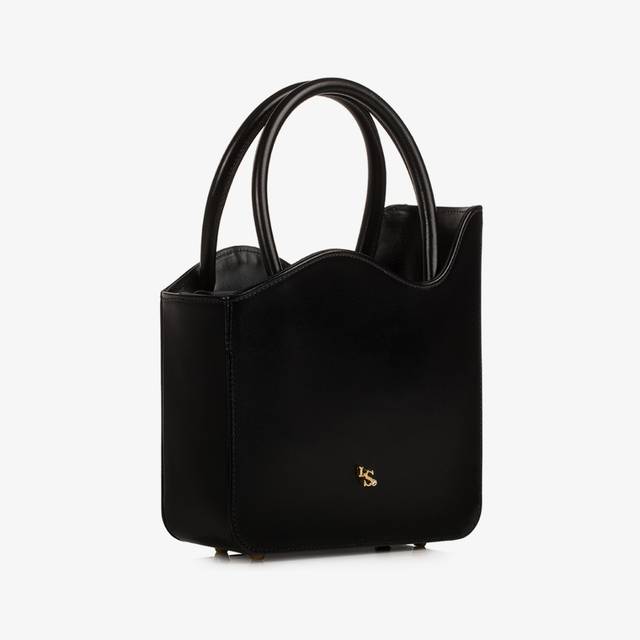 Le Silla Medium bag pelle nera In Saldo