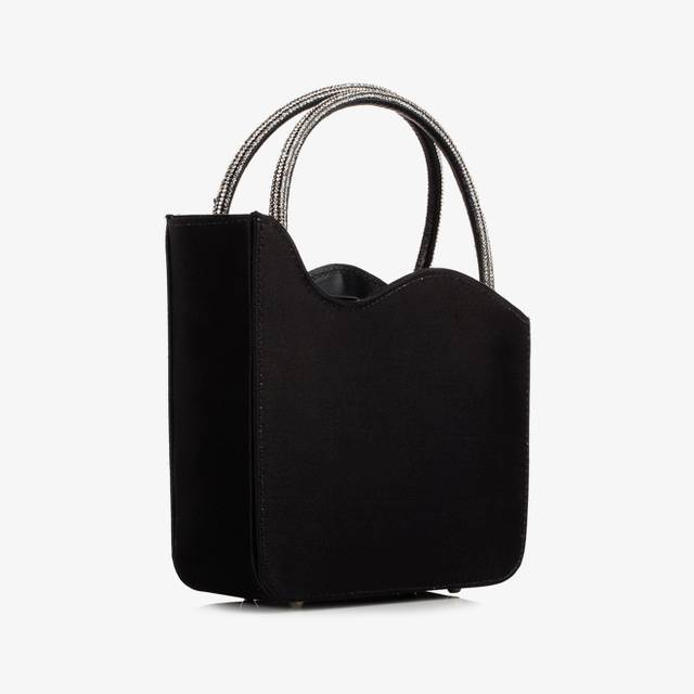 Le Silla Mini bag raso nero e Cristalli Nuova
