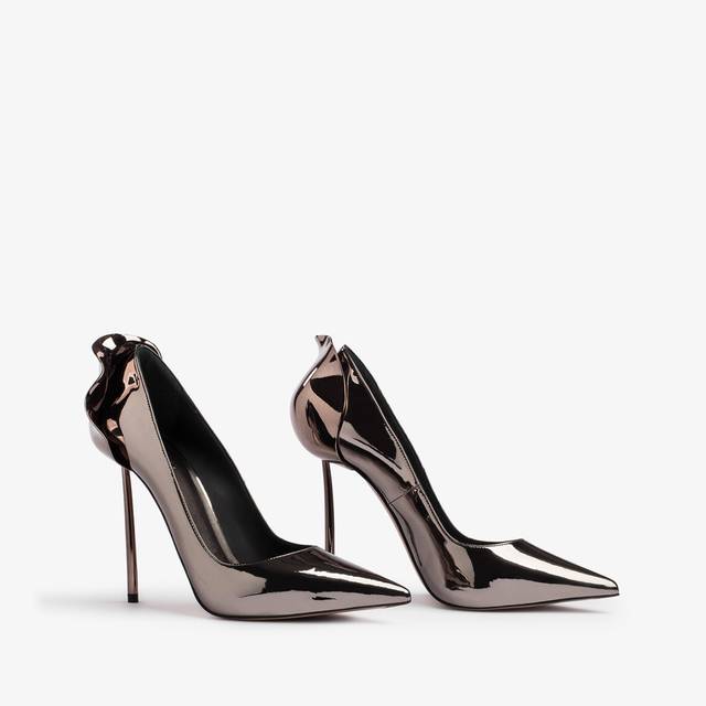 Le Silla Décolleté metallizzata peltro Promozione Limitata