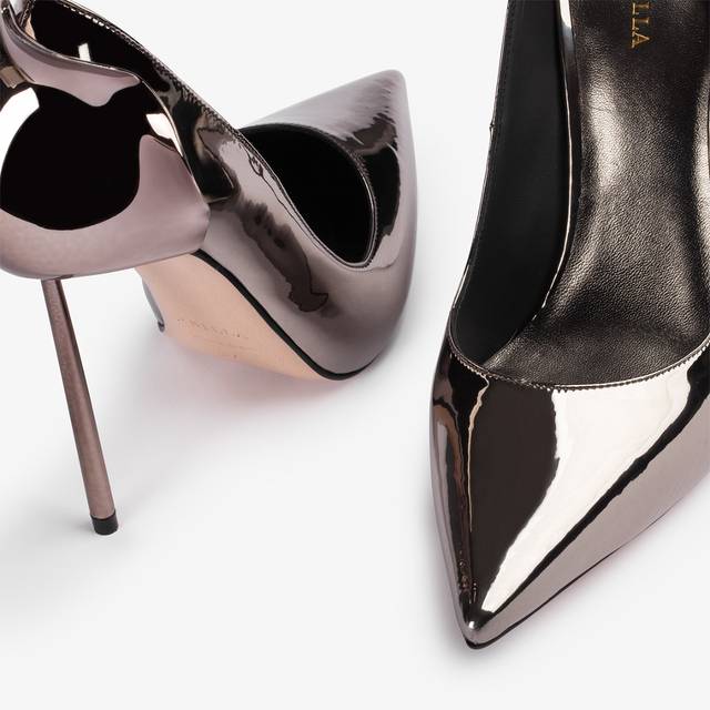 Le Silla Décolleté metallizzata peltro Promozione Limitata