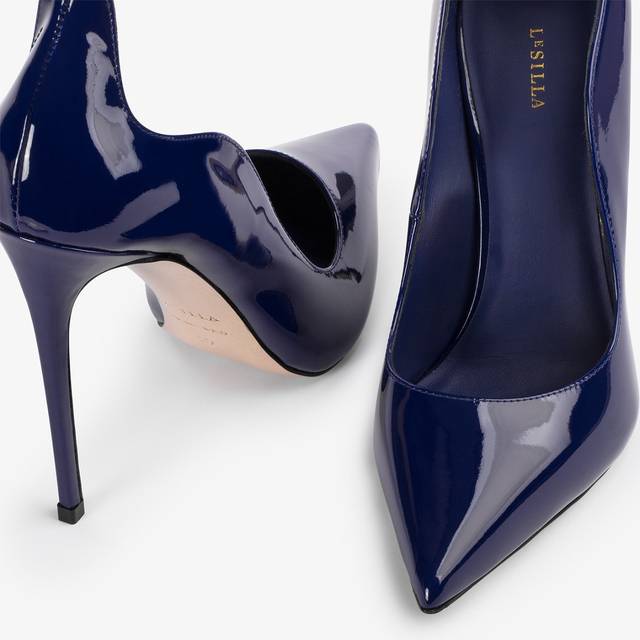 Le Silla Décolleté vernice blu lazuli Affare Del Giorno