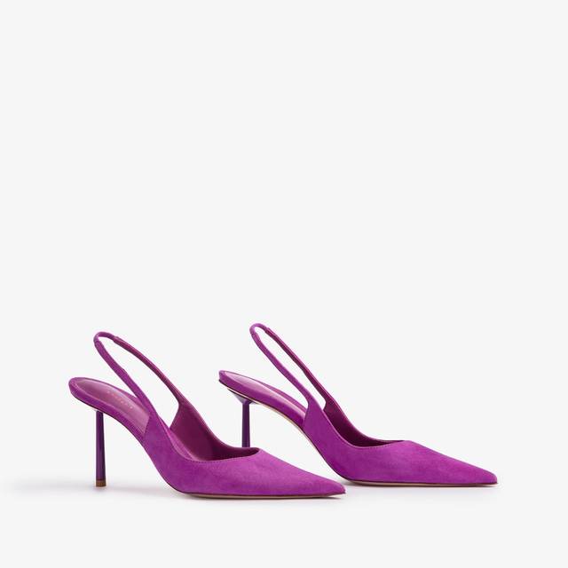 Le Silla Slingback camoscio lavanda darling In Vendita