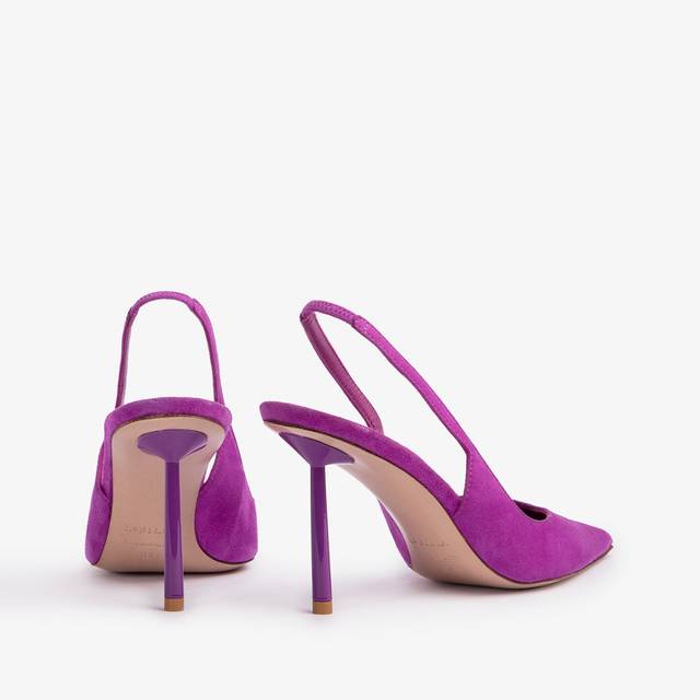 Le Silla Slingback camoscio lavanda darling In Vendita