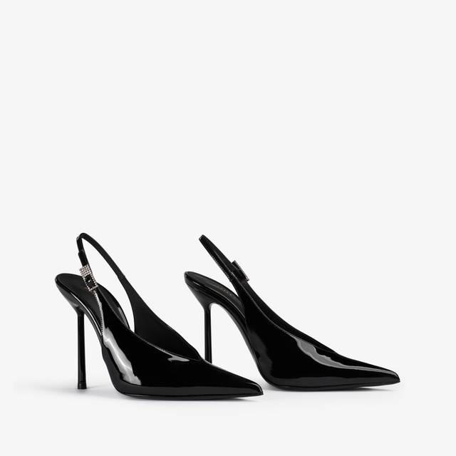 Le Silla Slingback vernice nera Vendita Economica