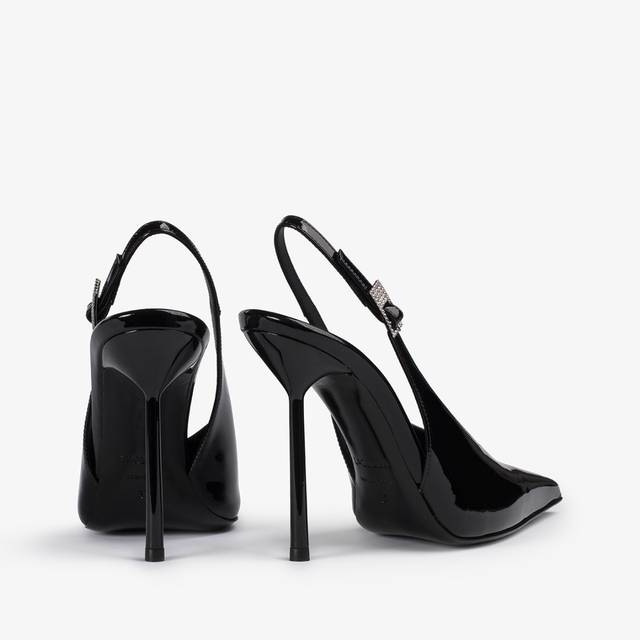 Le Silla Slingback vernice nera Vendita Economica