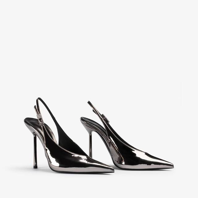 Le Silla Slingback metallizzata peltro Saldi Di Fabbrica