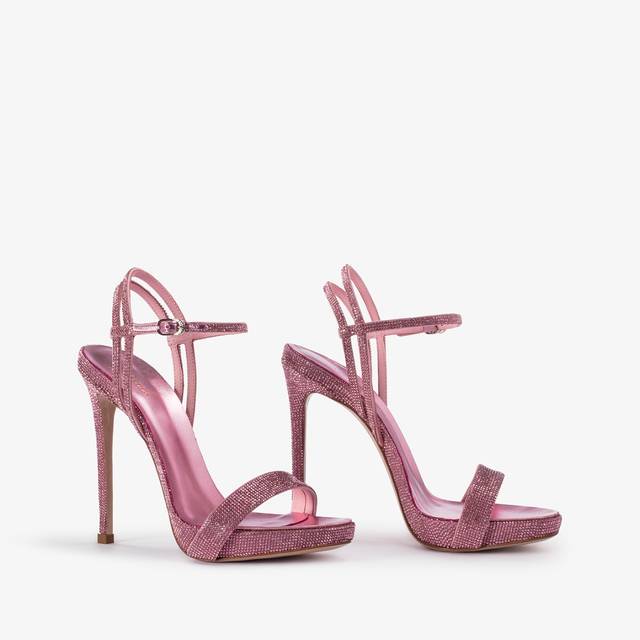 Le Silla Sandalo effetto pavé di Cristalli rosa dea Soddisfazione Garantita