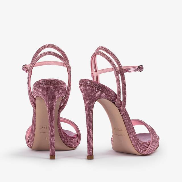 Le Silla Sandalo effetto pavé di Cristalli rosa dea Soddisfazione Garantita