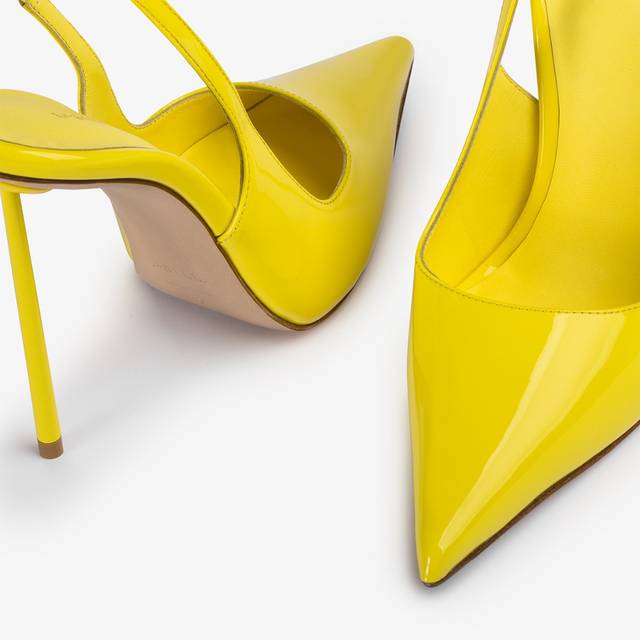 Le Silla Slingback vernice gialla stella Acquista Ora