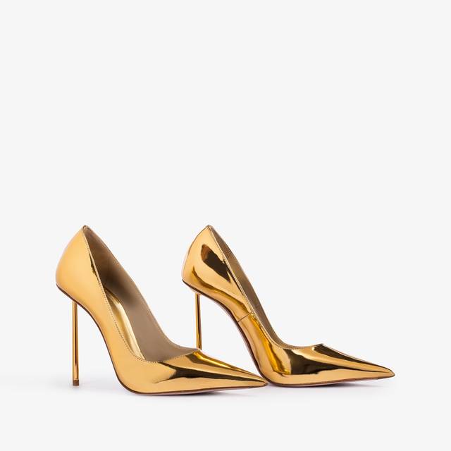 Le Silla Décolleté metallizzata oro pepita Negozio