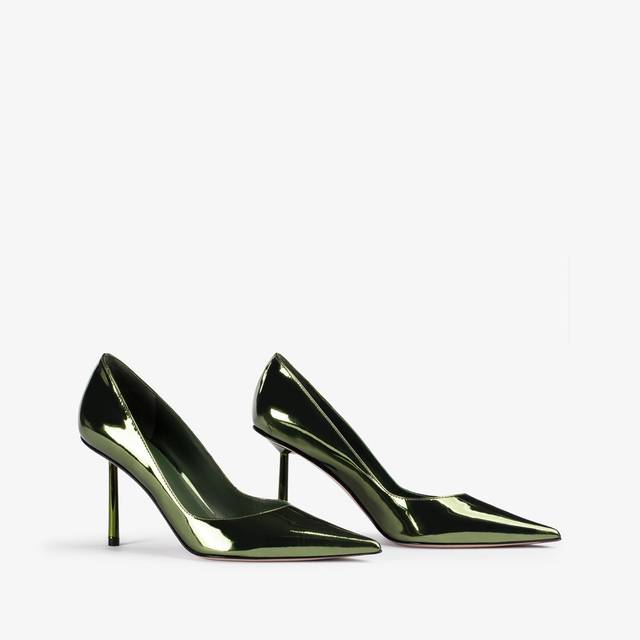Le Silla Décolleté metallizzata verde pirite Moda