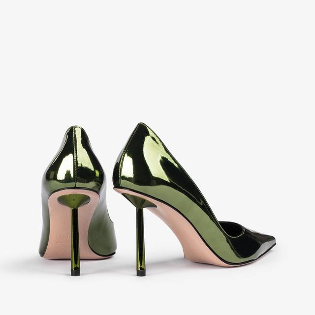 Le Silla Décolleté metallizzata verde pirite Moda
