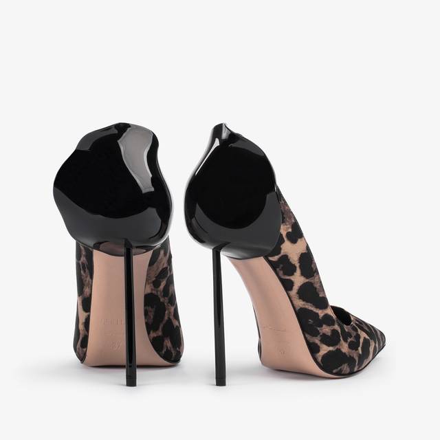 Le Silla Décolleté raso stampa leopardata In Linea