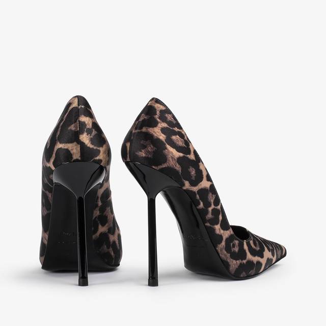 Le Silla Décolleté raso stampa leopardata Nuovo