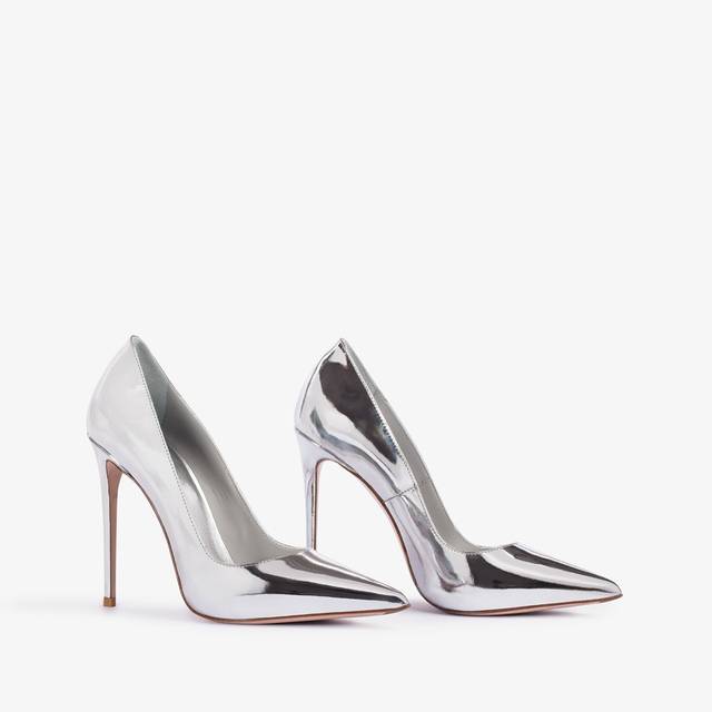 Le Silla Décolleté metallizzata argento Promozione