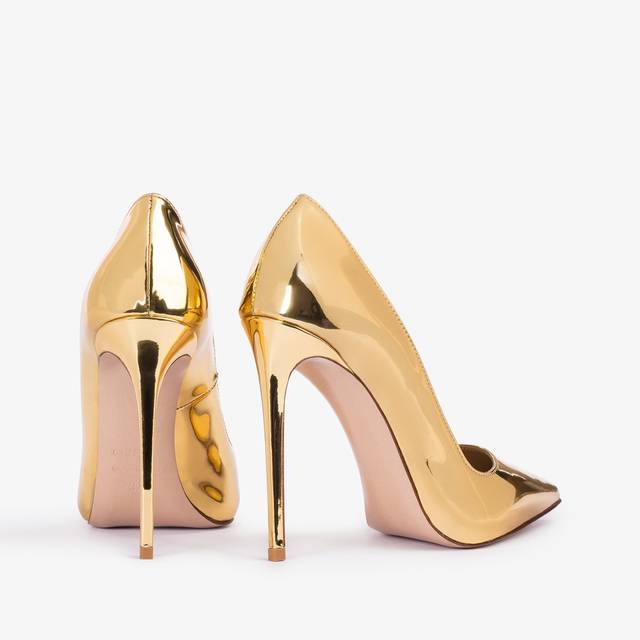 Le Silla Décolleté metallizzata oro pepita Spedizione Gratuita