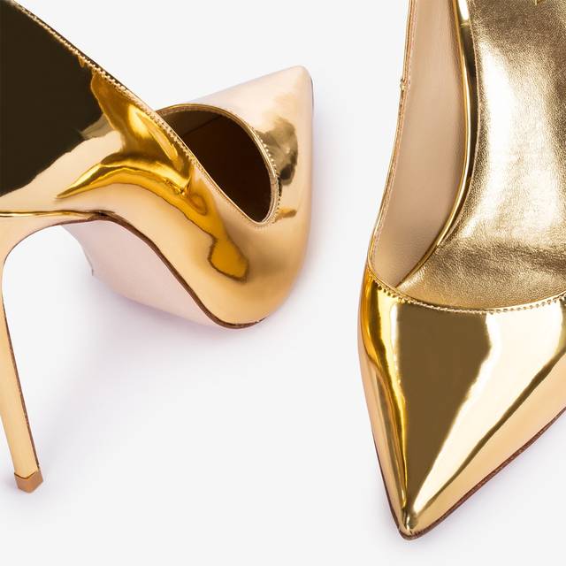 Le Silla Décolleté metallizzata oro pepita Spedizione Gratuita