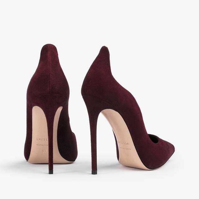 Le Silla Décolleté scamosciata rossa cherry Acquista Ora