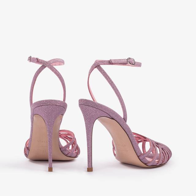 Le Silla Sandalo glitter rosa dea Prezzo Ridotto