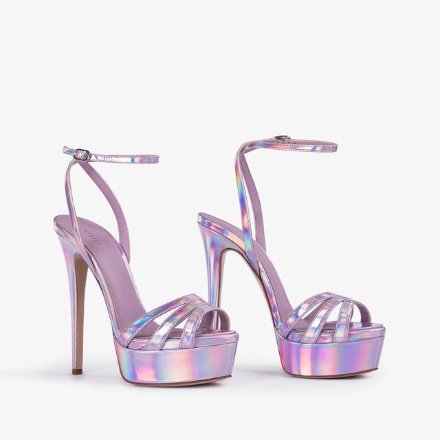 Le Silla Sandalo con plateau iridescente lavanda darling Sconto