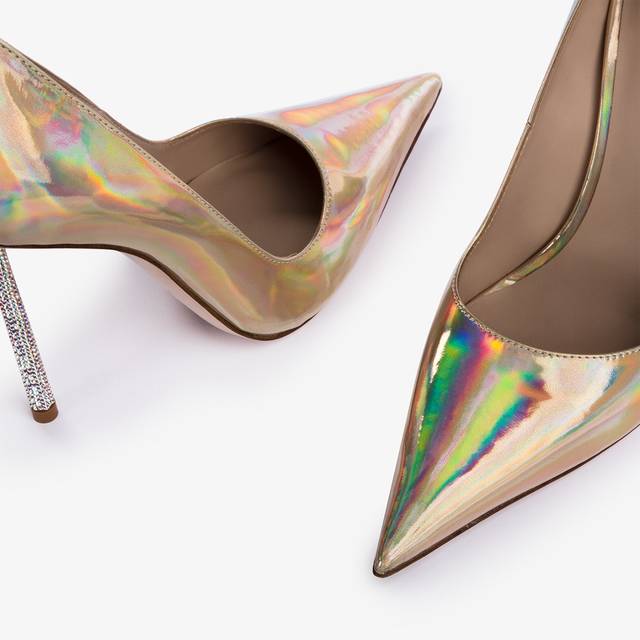 Le Silla Décolleté iridescente nude Economico