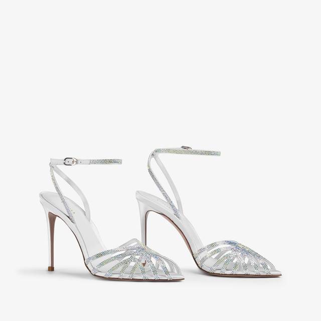 Le Silla Sandalo raso bianco carta e Cristalli Offerte