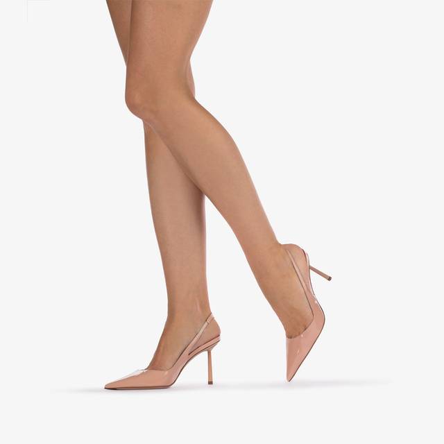 Le Silla Slingback vernice nude skin Vendite Flash