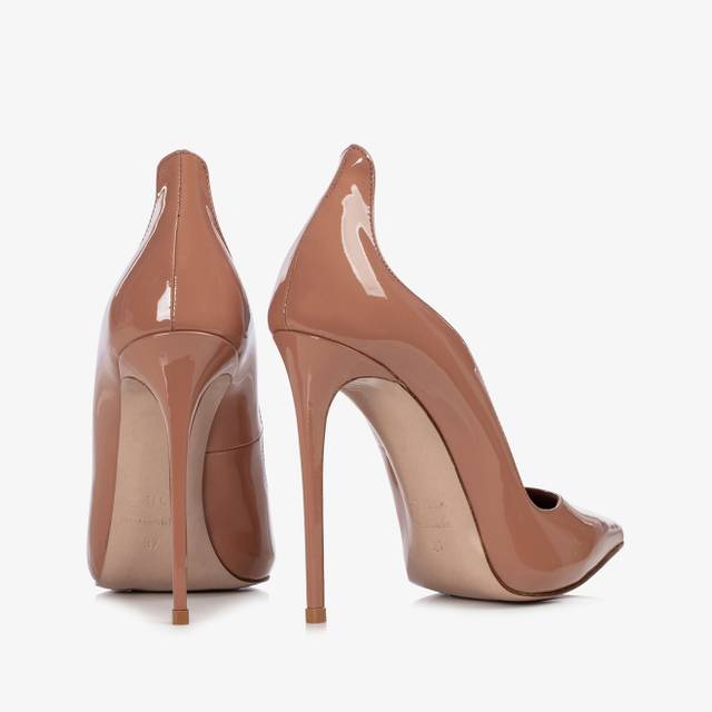 Le Silla Décolleté vernice marrone cake 2025