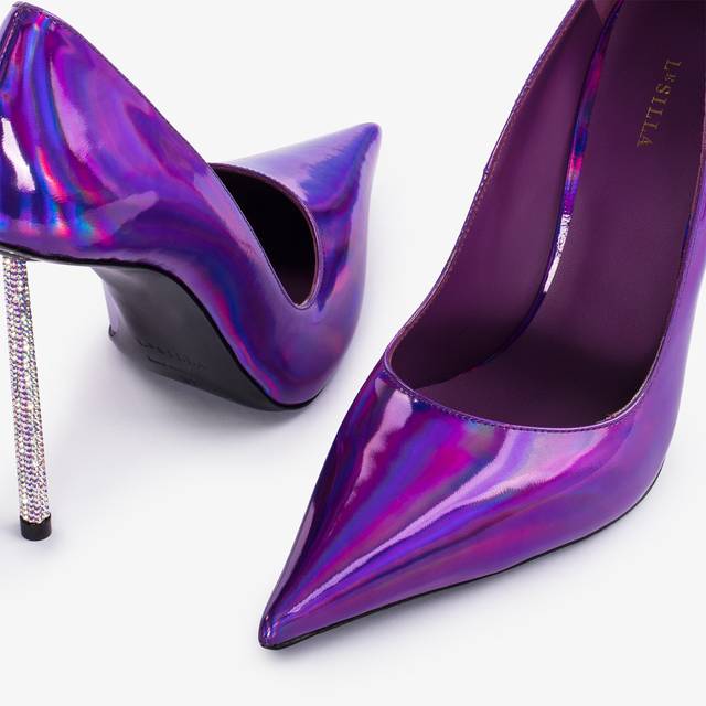 Le Silla Décolleté iridescente viola kamala In Linea