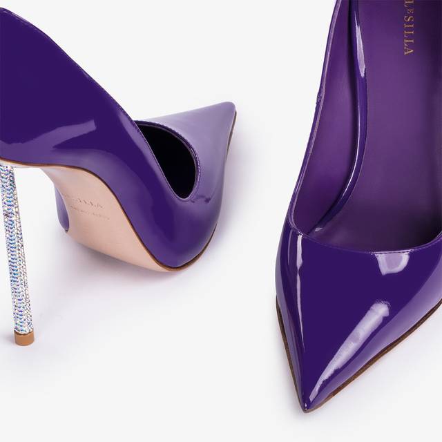 Le Silla Décolleté vernice viola queen Nuovo