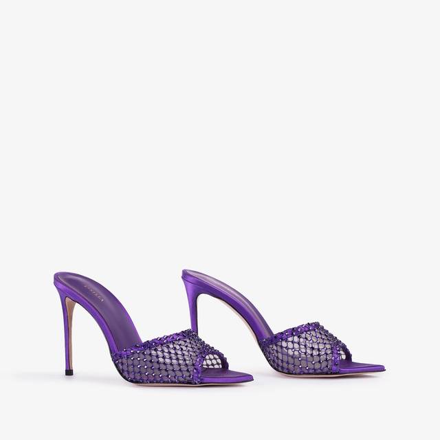Le Silla Sandalo gioiello rete viola kamala con Cristalli Promozione